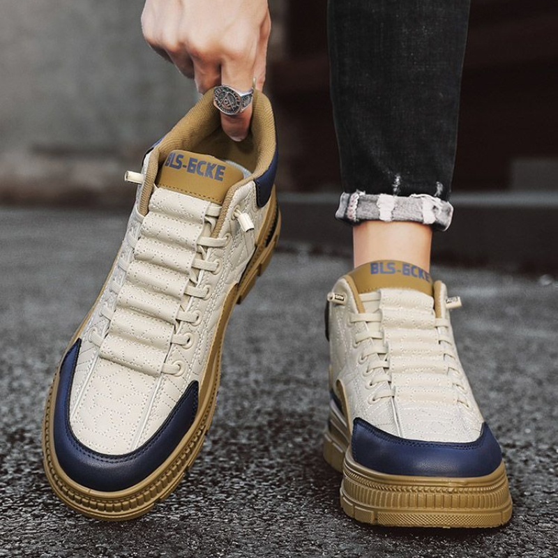 Vintage Fashion For Men - Slip-On Platform Erkek Botları İlkbahar Sonbahar
