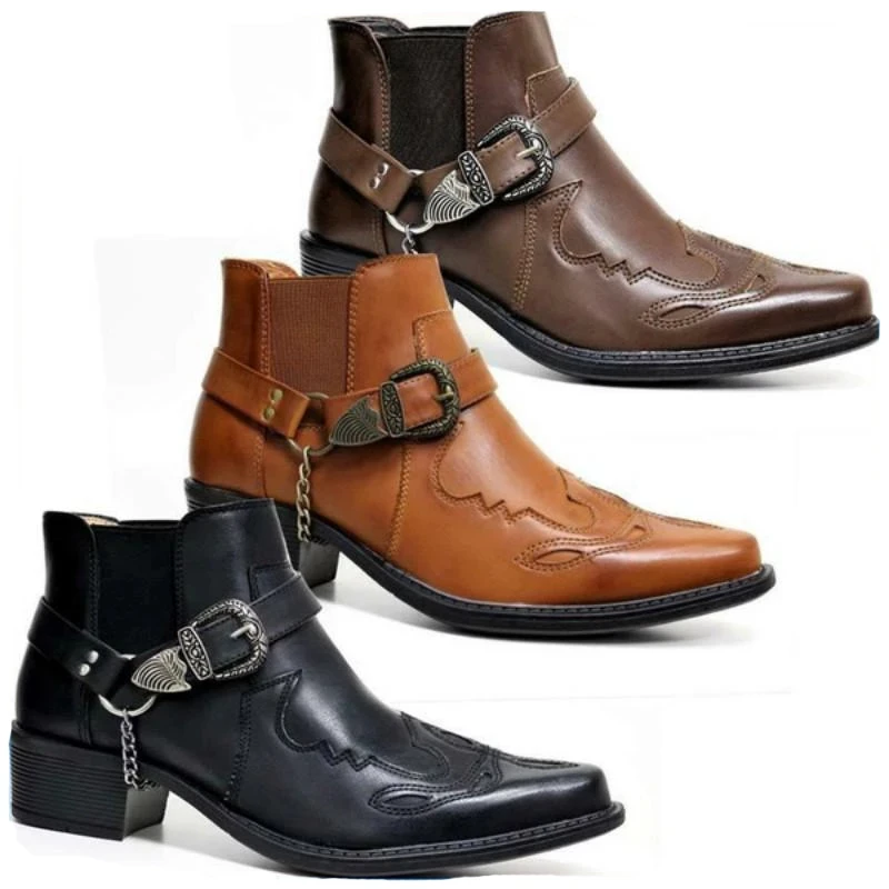 Vintage Fashion For Men - 2026 Moda Erkek Vintage Kovboy Botları