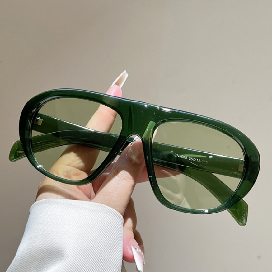 Vintage Fashion Girl - Yeni Büyük Boy Pilot Güneş Gözlüğü