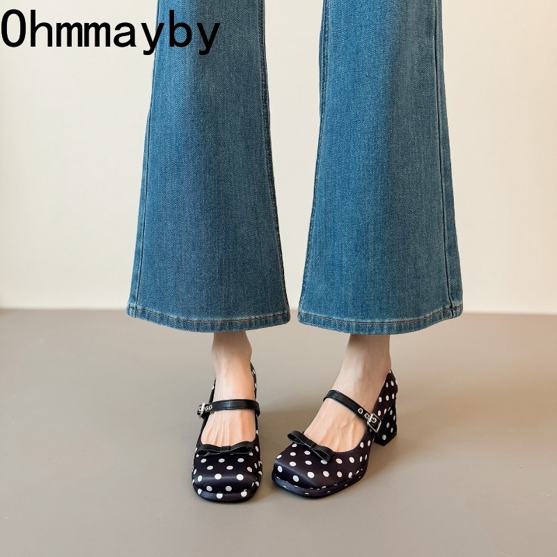 Vintage Kalın Topuk Puantiyeli - Vintage Fashion Female incelemesi ve fiyatı