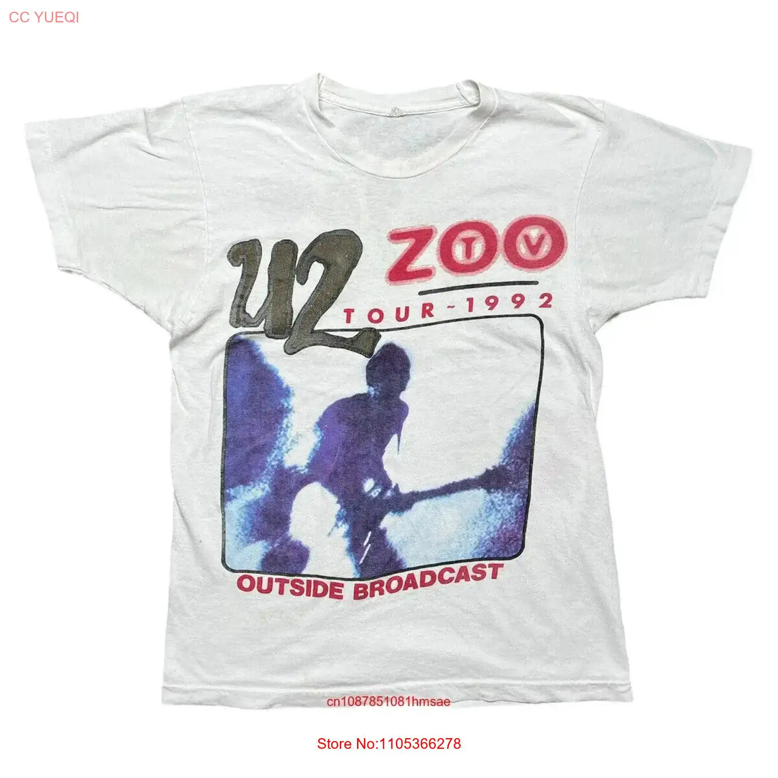 Vintage U2 Tişörtü Zoo TV Turu - Vintage Fashion Tv incelemesi ve fiyatı