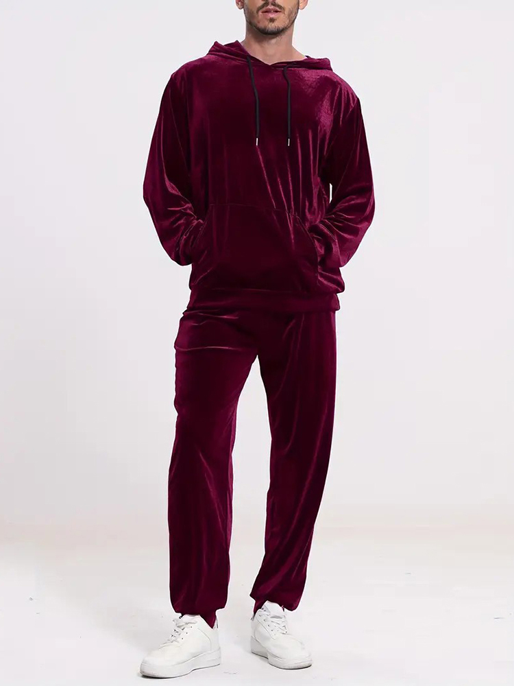 Moda Düz Renk Kadife İki Parça - Vintage Fashion For Men incelemesi ve fiyatı