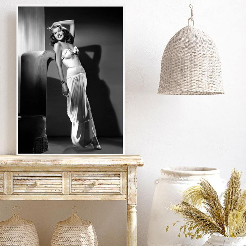 Rita Hayworth Posteri,Siyah Be - Vintage Vogue Fashion Poster incelemesi ve fiyatı